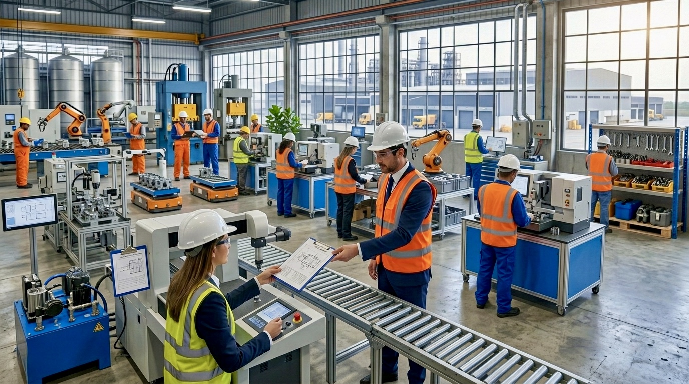 Trabalhadores em ambiente industrial sujeitos à NR-1